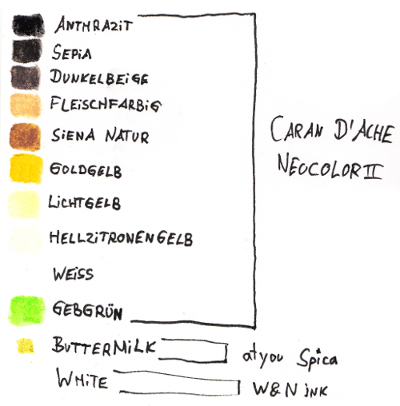 sockenzombie farbauswahl / farbtabelle / farbschema