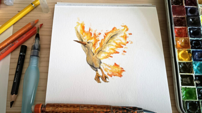 Wer erkennt es? lavados pokemon - zeichnen mit aquarellstiften