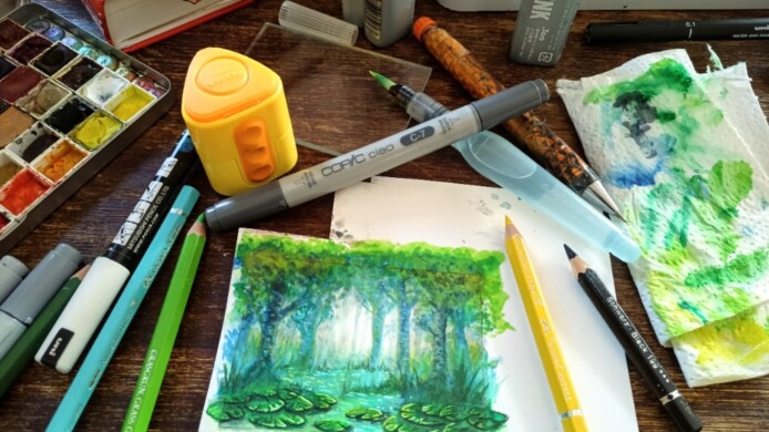 Unter der Oberfläche: Der Sumpf schweigt. Zu still. Tiere halten Abstand zum Wasser. Warum? sumpfgebiet - atc wip gezeichnet von sockenzombie